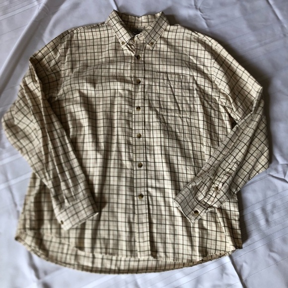 LL Bean Plaid Button Up Casual Shirt - Picture 4 of 14